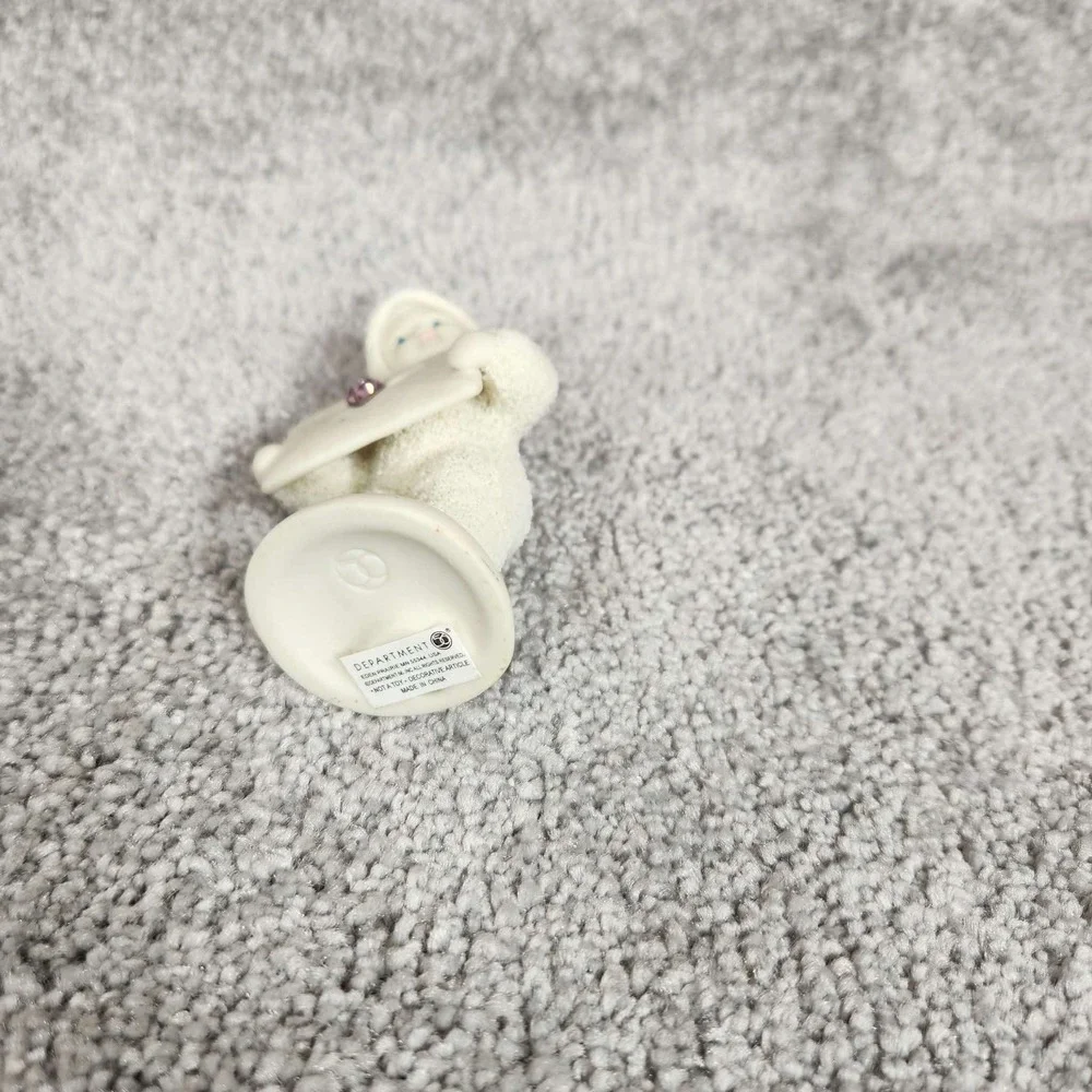 Department 56 Snowbabies Figurines White Glitter Lot‎ of 3